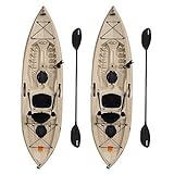 Lifetime 90806 Tamarack Angler 100 Fishing Kayak - 2 Pack (Paddles Included)