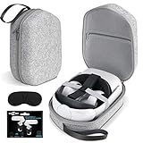 SARLAR Hard Carrying Case Compatible with Oculus Quest 2 Basic/Elite Version VR Gaming Headset and Touch Controllers Accessories, Suitable for Travel and Home Storage