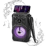 CZRXLLGD Portable Bluetooth Speaker, IPX5 Waterproof Speaker with HD Sound, RGB Multi-Colors Rhythm Lights, Up to 8H Playtime,Portable Wireless Speakers for Home, Party, Outdoor, Beach