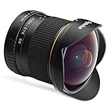Opteka 6.5mm f/3.5 Ultra Wide Angle Aspherical Manual Focus Fisheye Lens for Nikon F-Mount D7500, D7200, D7100, D7000, D5600, D5500, D5300, D5200, D5100, D3500, D3400, D3300, D3200, D3100 and D500