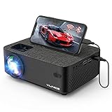 WiFi Projector, VILINICE 5000L Mini Bluetooth Movie Projector ,Portable Phone Projector with Wireless Mirroring,1080P and 240' Supported, Compatible with Fire Stick,HDMI,VGA,USB,TV,Box,Laptop,DVD