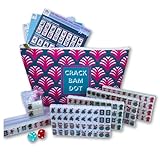 Mini American Mahjong Set for Travel and Fun | Small Size (0.8'x0.5'x0.4') | Gift or On-The-Go Game. (Standard Edition)