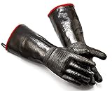 RAPICCA BBQ Grill Oven Gloves 14 Inches,932℉,Heat Resistant-Smoker, Cooking Barbecue Gloves, for Handling Heat Food Right on Your Fryer,Grill, Waterproof, Fireproof, Oil Resistant Neoprene Coating