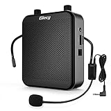 Giecy Portable Voice Amplifier, 30W 2800mAh Bluetooth Rechargeable Personal Voice Amplifier with Microphone Headset, PA System Speaker for Multiple Locations Classroom, Meetings and Outdoors