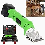 QHWJ Cordless Horse Clippers, 690W Professional Animals Grooming Shears, Haircut Trimmer with 6 Adjustable Speed, for Horses, Llamas, Cattle, Goats