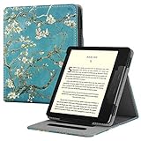 Fintie Flip Case for 7' Kindle Oasis (10th/9th Generation, 2019/2017 Release) - Multi Angle Hands Free Viewing Stand Cover with Auto Sleep Wake, Blossom