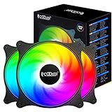 PCCOOLER 120MM Case Fan 3 Pack FX120 High Performance Cooling PC Fans - RGB Case Fans with Hydraulic Bearing - Low Noise Computer Fans Parts for PC Case