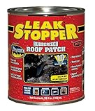 Leak Stopper Rubber Flexx Liquid Rubber Coating - Seal & Waterproof Protection – for Boats, Roof, Tents, Machinery, Buildings, Interior, Exterior – 1 Quart Black