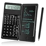 IPepul Scientific Calculators for Students, 10-Digit Large Screen，Math Calculator with Notepad for Middle High School& College（Black）