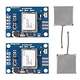 2Pcs GY-NEO7MV2 NEO-7M GPS Module NEO7MV2 with Flight Control EEPROM MWC APM2.5 Large Antenna Repalcement for NEO-6M GY-GPSV1-NEO