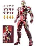 BANOBI 7 Inch Ironman MK46 Action Figure with Lots of Accessories,Exquisite Painting Collectible Toy (1/10 Scale)