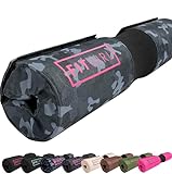 FITGIRL - Hip Thrust Pad and Squat Pad for Leg Day, Barbell Pad Stays in Place Secure, Thick Cushion for Comfortable Squats Lunges Glute Bridges, Works With Olympic Bar and Smith Machine (Camo Design)