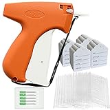 Tagging Gun for Clothing, 2006 Pieces Price Tag Attacher Gun Kit for Clothes Labeler, Clothes Tagging Applicator Gun Set with 1600 Barbs Fasteners, 400 Clothing Labels and 6 Steel Needles, Orange