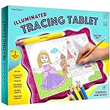 Dan&Darci Light Up Tracing Pad for Kids - Arts & Crafts Art Drawing Tracer Board for Girls & Boys Ages 5-12 - Birthday Toys Easter Gift Ideas for Girl or Boy 5+ Year Old Gift Toy - 6 7 8 9 10