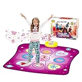 Rodzon Dance Mat Gift for 3-12 Year Old Girls Boys Electronic Dance Pad Game Toy for Kids Age 4 5 6 7 8 9 10+, 3 Game Modes, 5 Challenge Levels Christmas Birthday Gift (Purple) (AML9886)
