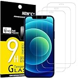 NEW'C [3 Pack] Designed for iPhone 12 and iPhone 12 Pro (6.1) Screen Protector Tempered Glass, Case Friendly Ultra Resistant