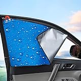 aokway Side Window Sunshade Sun Shade for Car Window Double Thickness Auto Windshield Sunshades Curtain Universal Fit for Driver for Baby UV Protection 2 Pack