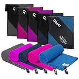 Microfiber Travel Sports Towel - Ultra Absorbent and Quick Dry Beach Towel (XL 70' X 35') Compact/Lightweight Swimming Towel for Sports, Backpacking, Camping, Gym, Bath (Purple, 180X 90cm)