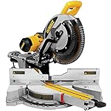 DEWALT Miter Saw, 12 Inch, 15 Amp, 3,800 RPM, Double Bevel Capacity, With Sliding Compound, Corded (DWS780)