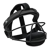 Mizuno Fielders Mask, Black, Mizuno Wire Fastpitch Softball Fielder'S Mask L/Xl