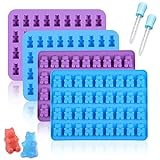 Gummy Molds Gummy Bear Mold 2ml Silicone Candy Molds Bigger BPA Free with 2 Droppers