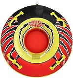 Airhead Big Shot Towable 1-4 Rider Tube for Boating and Water Sports, Kwik-Connect Tow, Double-Stitched Partial Nylon Cover & Patented Speed Safety Valve for Easy Inflating & Deflating