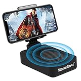 Cell Phone Stand with Wireless Bluetooth Speaker Compatible for iPhone/Samsung/iPad Tablet, Anti-Slip Design Phone Stand with HD Surround Sound for Home,Office,Outdoor etc.