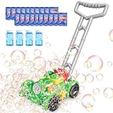 BMONATY Bubble Lawn Mower Toddler Toys, Bubble Machine Outdoor Bubble Mover Push Toy Backyard Gardening Game Bubbles Toys for Kids Toddlers 3-8 Years Birthday Gifts for Preschool Boys Girls (Green)