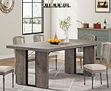 Tribesigns 71' Large Dining Table for 6 to 8 People, Rustic Farmhouse Style Dinner Table, Rectangular Dining Table for Kitchen, Dining Room & Living Room