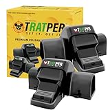 Tratper Large and Small Rat Traps - 2 Pack Tunnel Dual-Entry, Outdoor & Indoor, Warehouse, Quick Humane Kill, Reusable, Pest Control for Rats, Mice, Mouse Traps (8”x6”x5)