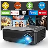 2023 Upgraded Native 1080p WiFi Bluetooth Projector- FANGOR 450 ANSI/13000L Full HD Outdoor Movie Projector 4K Supported, Home Theater Video Projector Compatible with TV Stick, Smartphone, ipad, USB