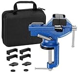 Vise Universal Rotate 360° Work Clamp-on Vise Table Vise, 3'