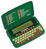 LEXIBOOK Scrabble Dictionary, Build and Pattern Function, 276 000 playable Words from Collins Dictionary, Green/Red, SCF-328AEN