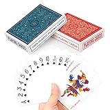 Timenued Plastic Waterproof Playing Cards,Playing Cards 2 Pack for Adults and Kids,Decks of Poker Cards Set,Poker Size Regular Index,Suitable for Various Cards Games,Bridge,Pinochle,Cartas,Party Favor