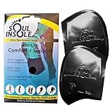 Soul Insole Shoe Bubble Orthotic Insoles for Plantar Fasciitis, Pronation, Heel Pain, Memory Gel Arch Support Inserts (Extra Small (Thinner Support))