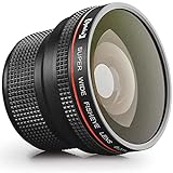 Opteka 0.20X Professional AF Fisheye Lens for Canon EF EOS 80D, 77D, 70D, 60D, 50D, 40D, 7D, 6D, 5D, 5Ds, 1Ds, Rebel T7i, T7s, T6s, T6i, T5i, T5, T4i, T3i, T3, SL3, SL2 & SL1 Digital SLR Cameras