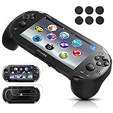 Gorliskl Hand Grip Handle Joypad Protective Case with L2 R2 Trigger Button Grip Shell Controller Protective Case for Sony Playstation PS Vita 2000 PSV 2000 PS Vita Slim.
