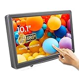 ELECROW 10.1 Inch Touchscreen Monitor 1920X1080p Raspberry Pi Screen IPS Monitor with HDMI VGA Display for Laptop Raspberry Pi Jetson Nano Win PC (Touch Sceen Version)