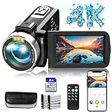 Hojocojo 4K Video Camera, Camcorder with IR Night Vision, WiFi Digital Camera, 18X Digital Zoom, Vlogging Camera for YouTube, Kids Video Camera, Built in Microphone, Remote, 3' Touch Screen