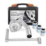 Saker Torque Multiplier Wrench Set-Heavy Duty Labor-Saving Nut Disassembly Tool with 17mm/19mm/21mm Sockets Perfect for Loosening Car Tire Lug Nuts