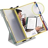 Tarifold Desktop Reference and Display System - 20 Double-Sided Display Pockets - 40 Sheet Capacity - Letter-Size - Assorted Colors (D292)