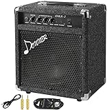 Donner 25W Bass Guitar Amplifier DBA-2 Electric Practice Bass Combo AMP With Cable