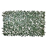 Windscreen4less Artificial Leaf Faux Ivy Expandable/Stretchable Privacy Fence Screen (Single Sided Leaves)