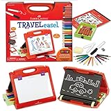 Faber-Castell Do-Art 3-in-1 Travel Easel - 30 Piece Tabletop Easel for Kids with Art Supplies, Multicolor