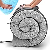 Roll Up Travel Mattress, CertiPUR-US 3” Cooling Gel Infused Memory Foam Sleeping Pad, Portable Foldable Floor Mat for Camping, Car & Bed Topper w/Waterproof Cover, Carry Bag | Kids, Cot, Single, Twin