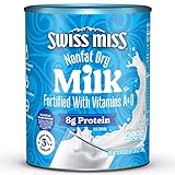 Swiss Miss Nonfat Dry Milk With Vitamins A and D, Makes Over 3 Gallons, 45.43 oz.(Pack of 1)