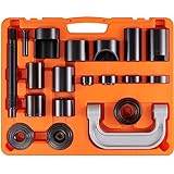 VEVOR Ball Joint Press Kit, 21 pcsTool Kit, C-Press Ball Joint Remove and Install Tools, for Most 2WD and 4WD Cars, Heavy Duty Ball Joint Repair Kit for Automotive Repairing