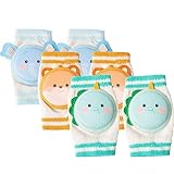 Tokcom Baby Knee Pads for Crawling – Infant Kneepads, Adjustable Elastic Leg Warmers, Anti-Slip Leg Protector for Toddlers (For boy)