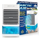 Arctic Air Pure Chill XL Evaporative Air Cooler - Powerful 4-Speed, Quiet, Lightweight Oscillating Portable Cooling Tower - Hydro-Chill Technology For Bedroom, Office, Living Room & More