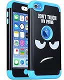 iPod Touch 7 Case, iPod Touch 6th Generation Case,SAVYOU 3 in 1 Combo Hybrid Impact Resistant Shockproof Case Cover Protective for iPod Touch 5/ 6th / 7th Generation